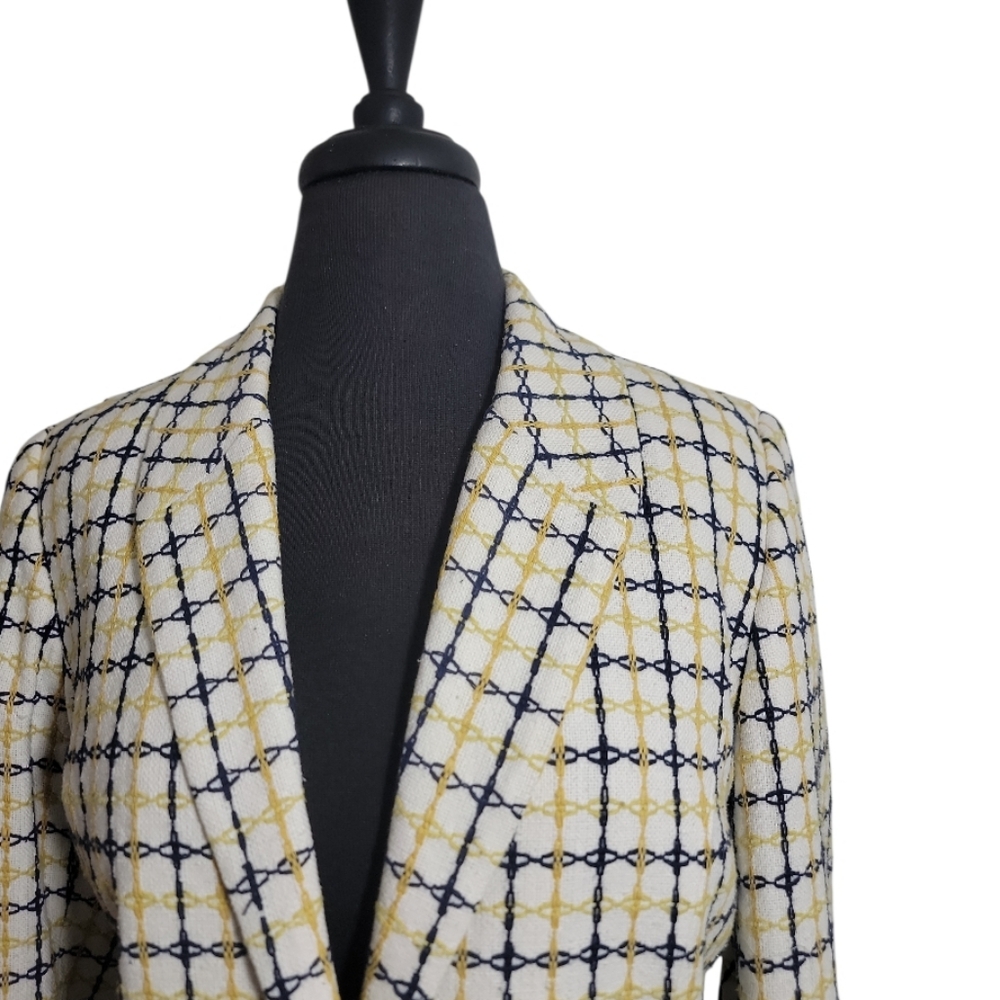 Pendleton Silk Cotton Blend Single Button Notched… - image 3